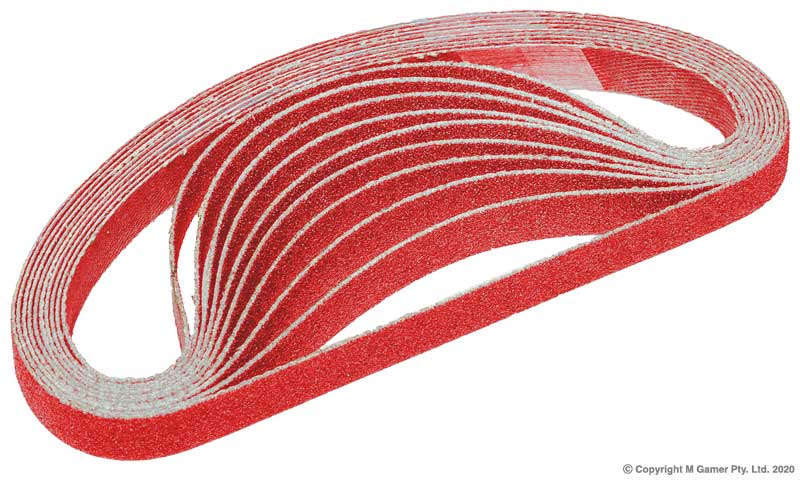 10mm Ceramic Sanding Belt Pack - 120 Grit
